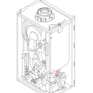 7715761 - BAXI - 600 Range - 624 - Pipe - Expansion Vessel